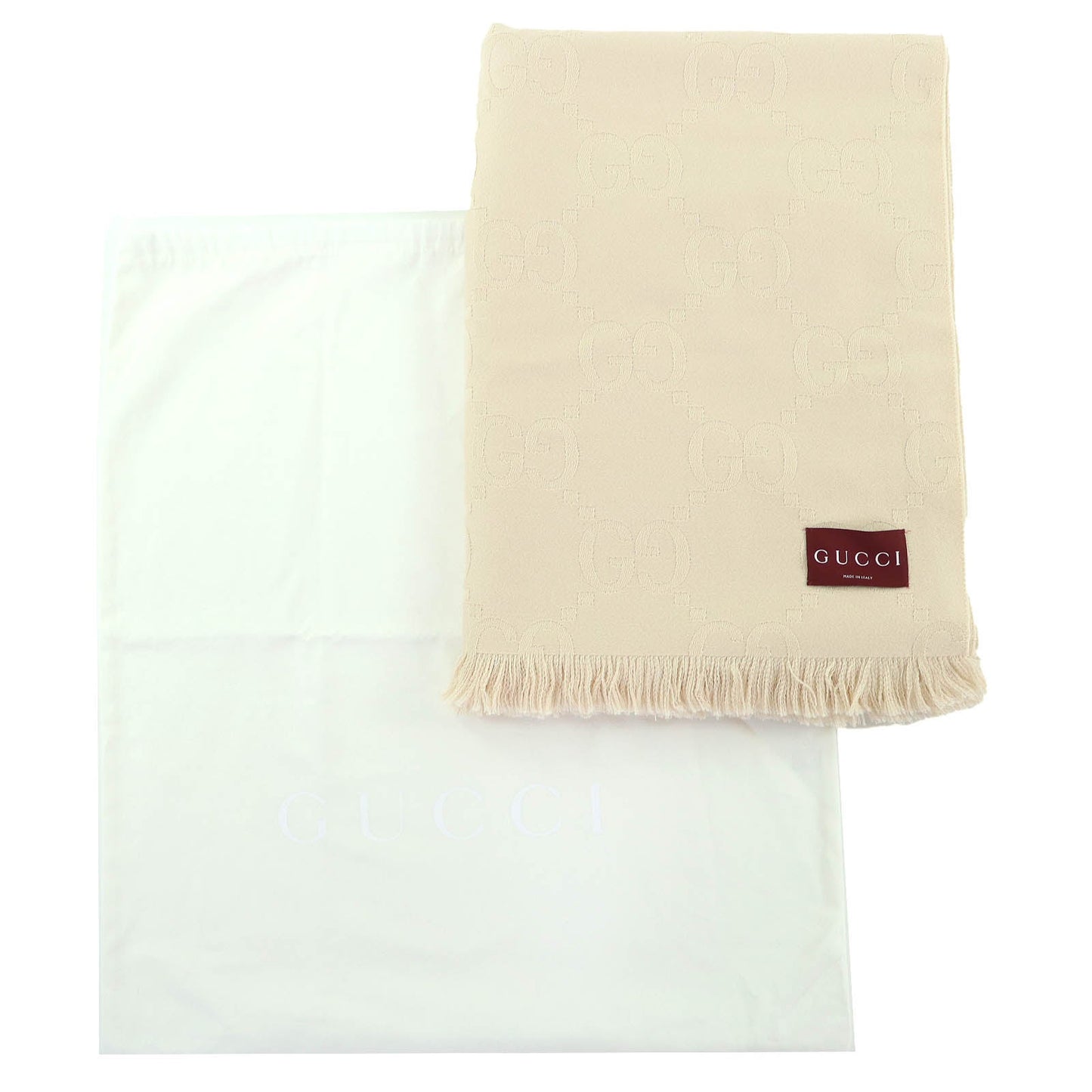 Gucci GG Jacquard Wool Shawl Blanket