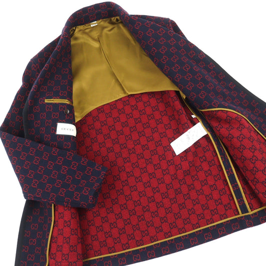 Gucci GG jacquard wool coat