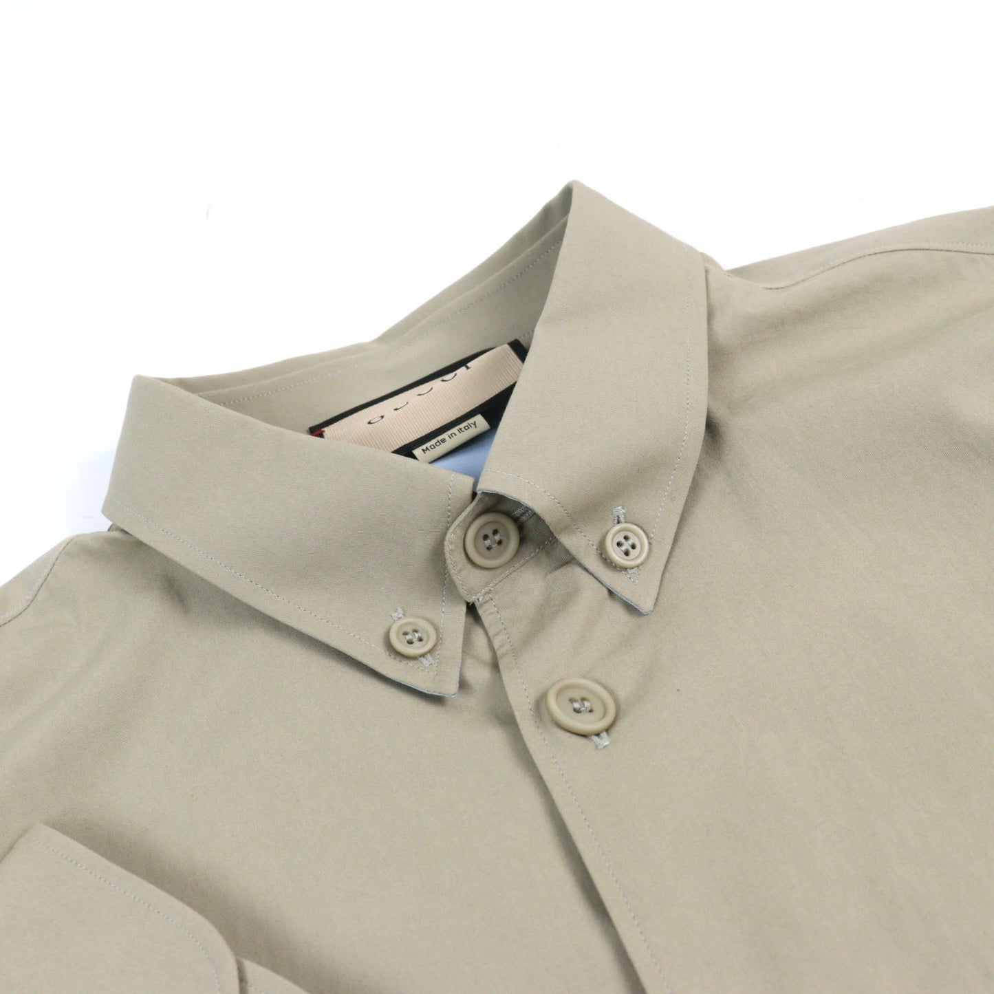 Gucci Embroidered Logo Long Sleeve Shirt Cotton Shirt
