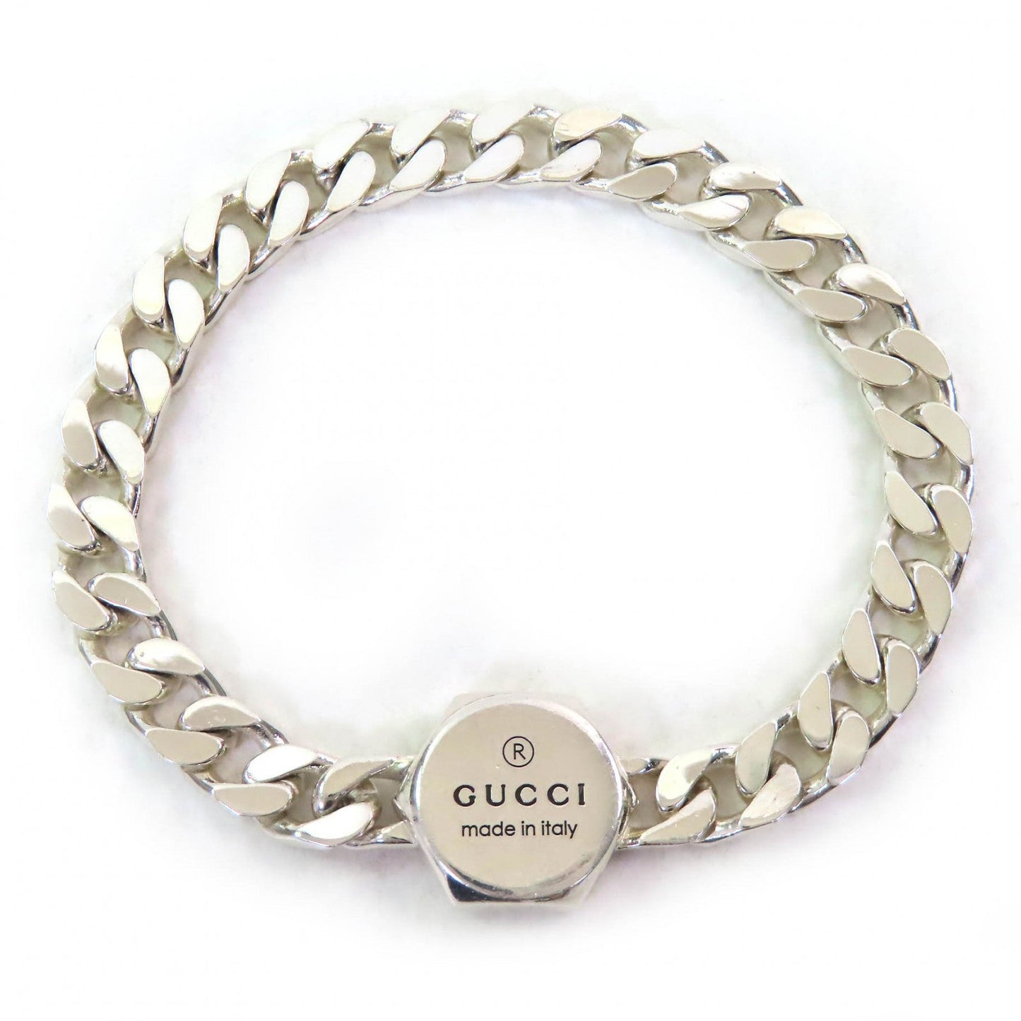 Gucci  Bure Rubbed T logo bangle Silver Bracelet