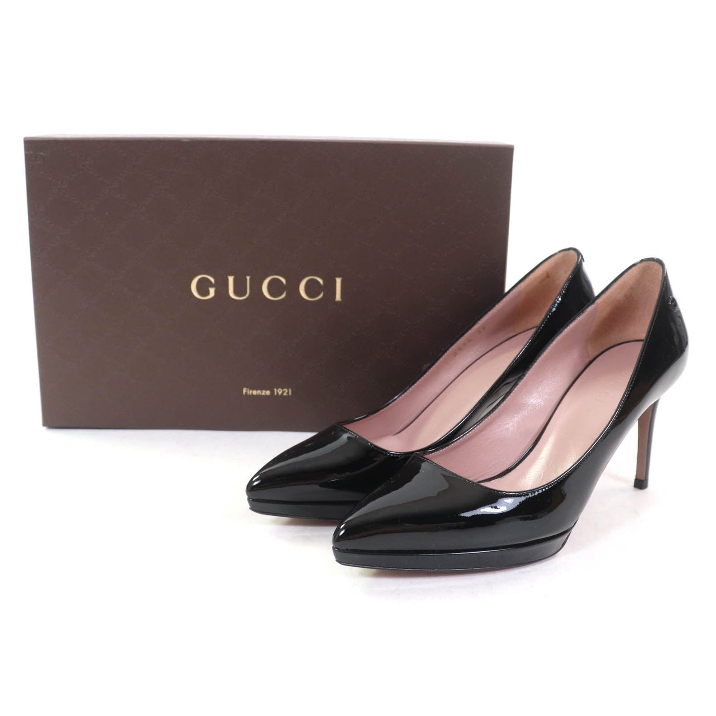 Gucci 388314 Patent Leather Pumps
