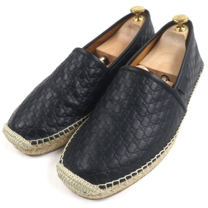 Gucci Slip-on Micro GG Shima Leather Espadrilles