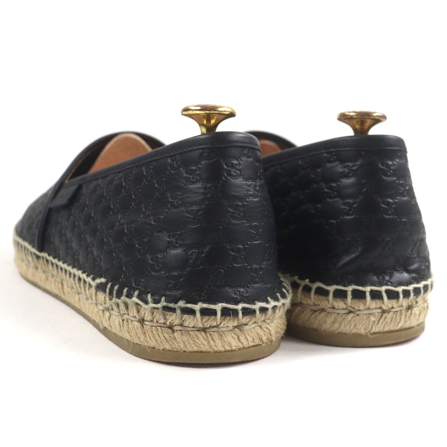 Gucci Slip-on Micro GG Shima Leather Espadrilles