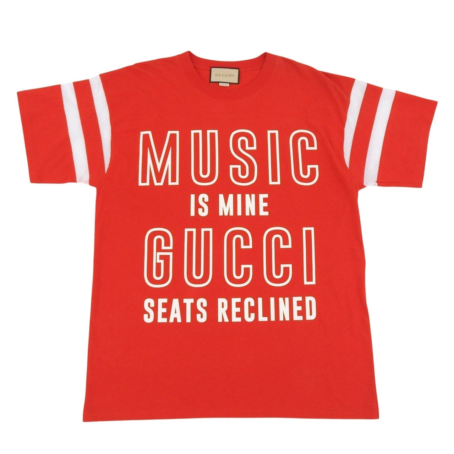 Gucci 100th Anniversary Mesh Sleeves Short Sleeve T-shirt