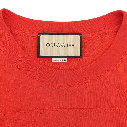 Gucci 100th Anniversary Mesh Sleeves Short Sleeve T-shirt