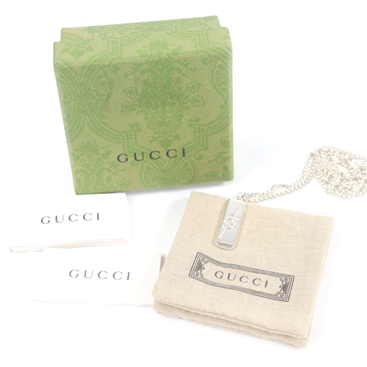 Gucci Diagonal Interlocking G AG925 Necklace