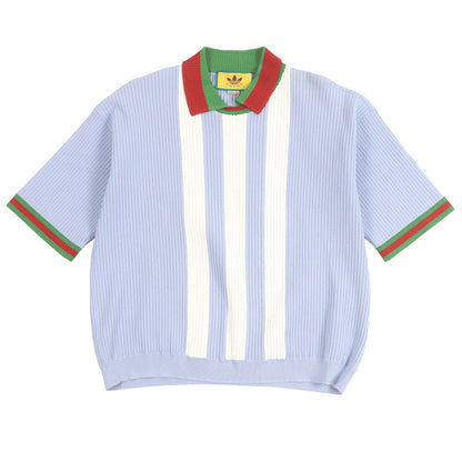 Gucci×adidas Web Line Three Stripes Knit Polo Shirt