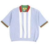 Gucci×adidas Web Line Three Stripes Knit Polo Shirt