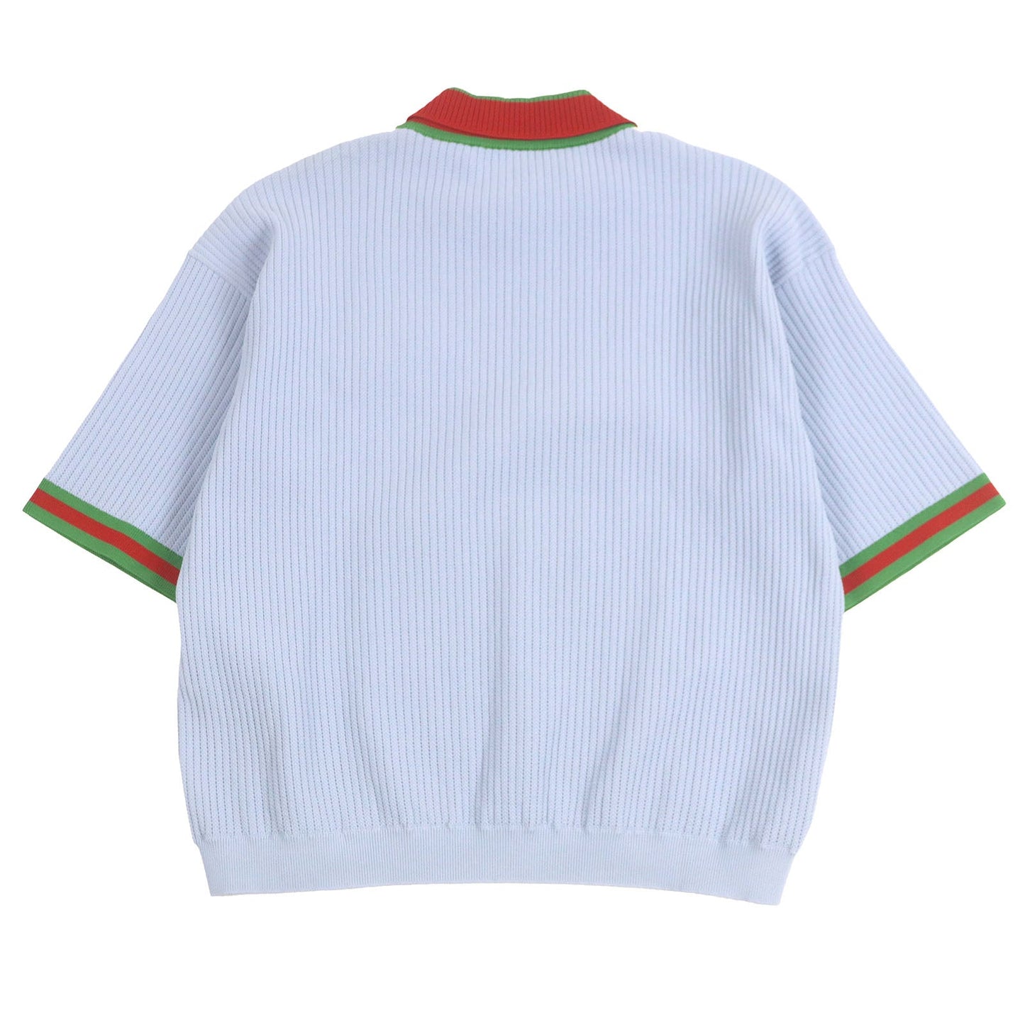 Gucci×adidas Web Line Three Stripes Knit Polo Shirt