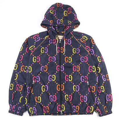 Gucci Jumbo GG Leather Hooded Jacket