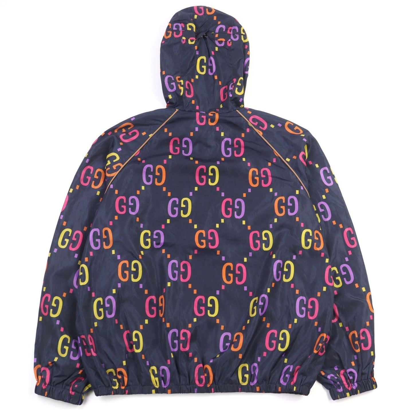 Gucci Jumbo GG Leather Hooded Jacket