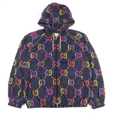 Gucci Jumbo GG Leather Hooded Jacket
