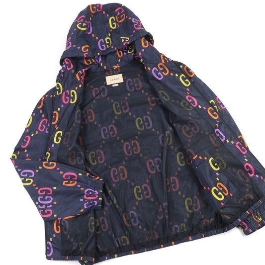 Gucci Jumbo GG Leather Hooded Jacket