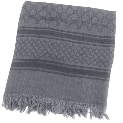 Gucci Diamante Check Pattern Wool Scarf