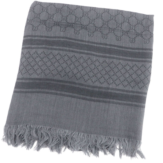 Gucci Diamante Check Pattern Wool Scarf