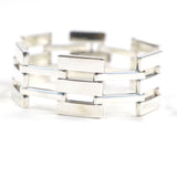 Gucci Heavy Gate Link Bracelet Silver 925 Bracelet