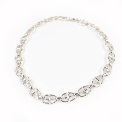 Gucci Double G Anchor Chain Silver 925 Necklace
