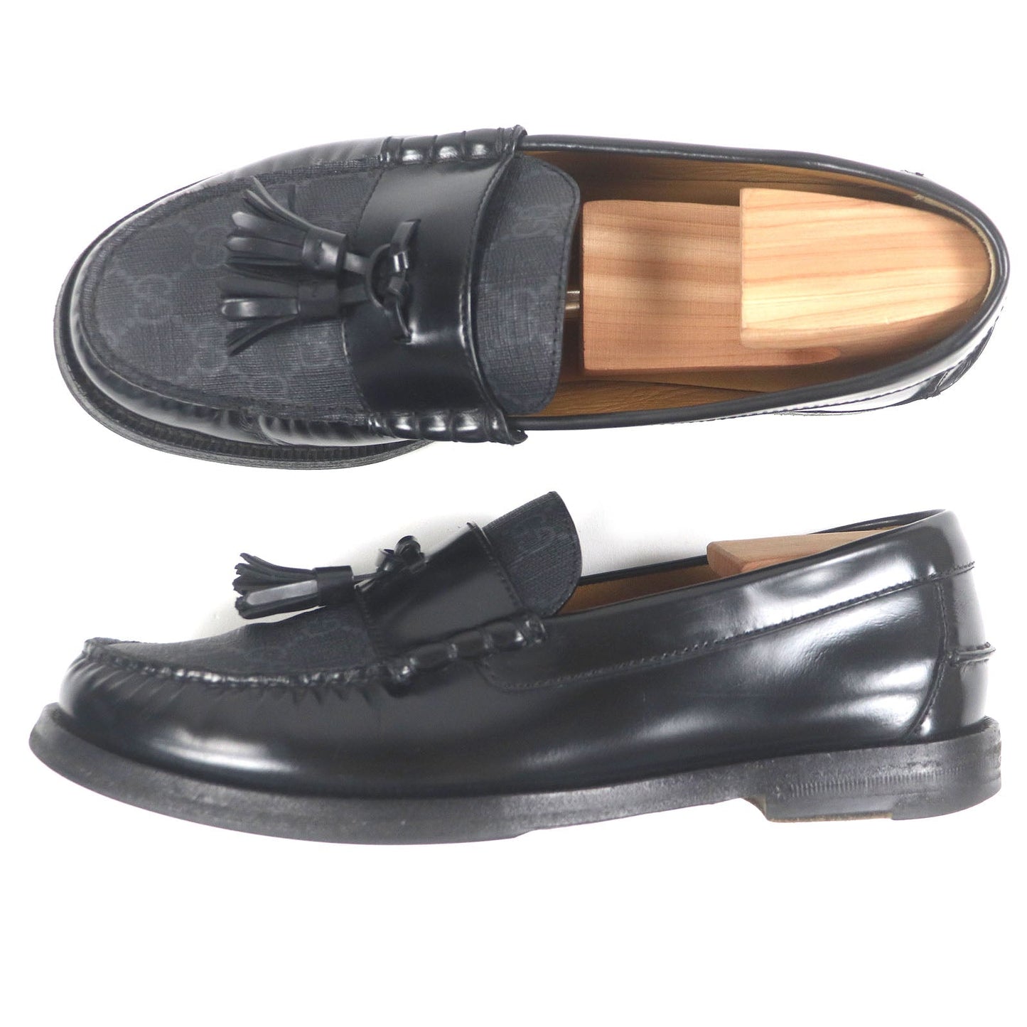 Gucci GG Supreme Leather Loafers