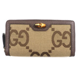Gucci Bamboo Jumbo GG Canvas Wallet