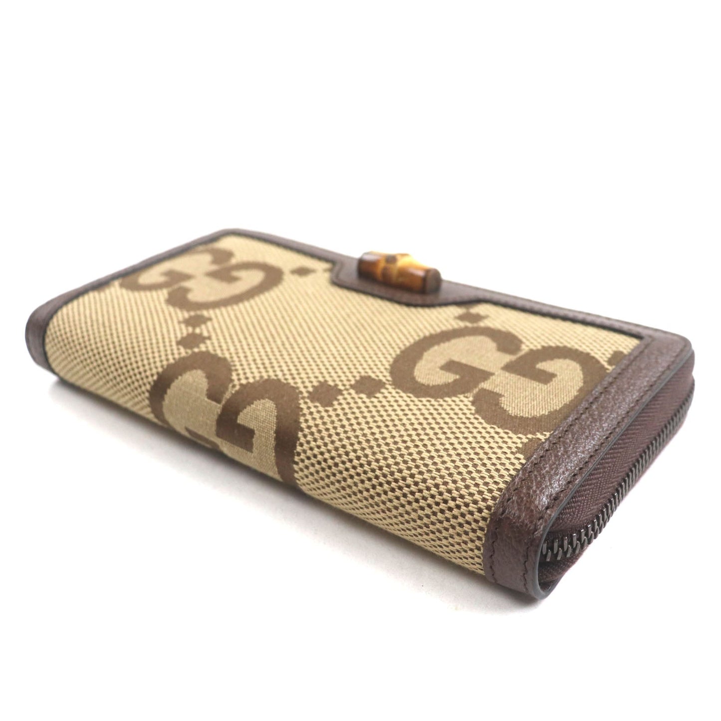 Gucci Bamboo Jumbo GG Canvas Wallet