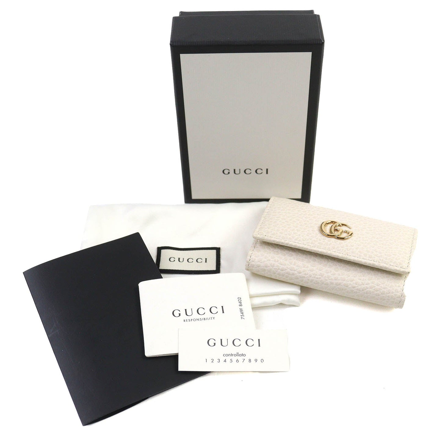 Gucci Double G Leather Key Holder