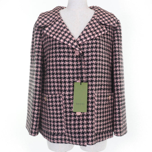 Gucci Houndstooth Wool Jacket