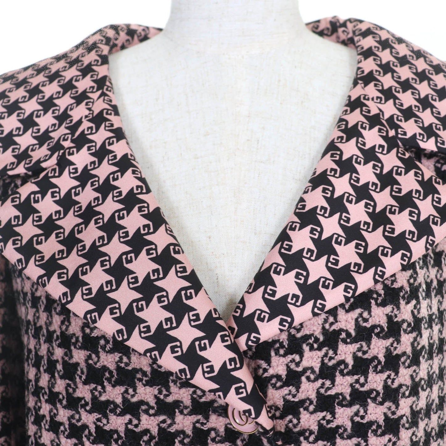 Gucci Houndstooth Wool Jacket