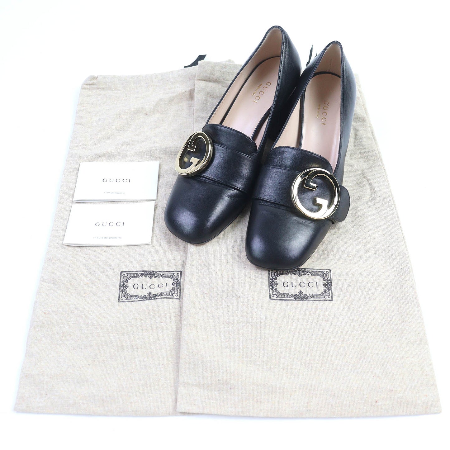 Gucci Interlocking G Mid Heel Pumps