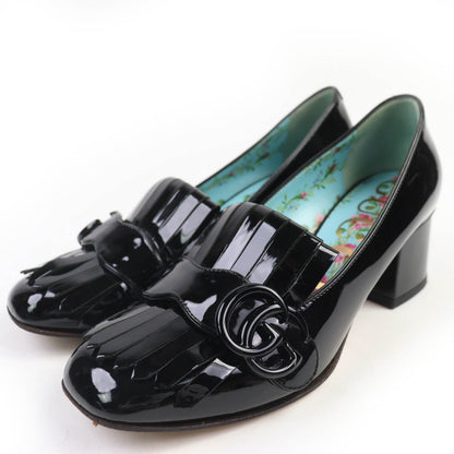 Gucci GG Marmont Quilted Patent Leather Pumps