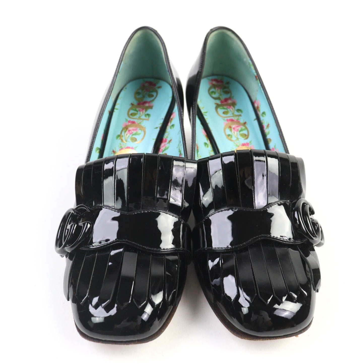 Gucci GG Marmont Quilted Patent Leather Pumps