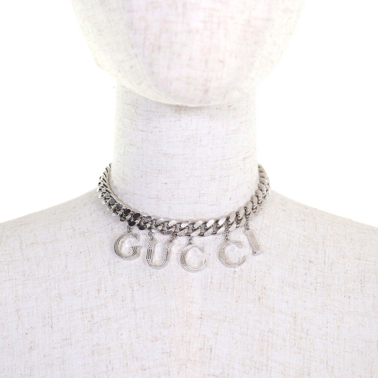 Gucci Script Logo Interlocking G Necklace Accessories