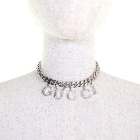 Gucci Script Logo Interlocking G Necklace Accessories