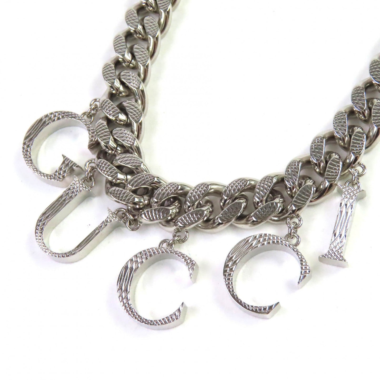 Gucci Script Logo Interlocking G Necklace Accessories