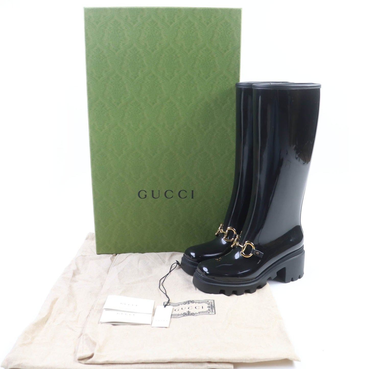Gucci Horsebit Rubber Long Boots