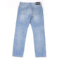 Gucci Leather Logo Patch Denim Pants