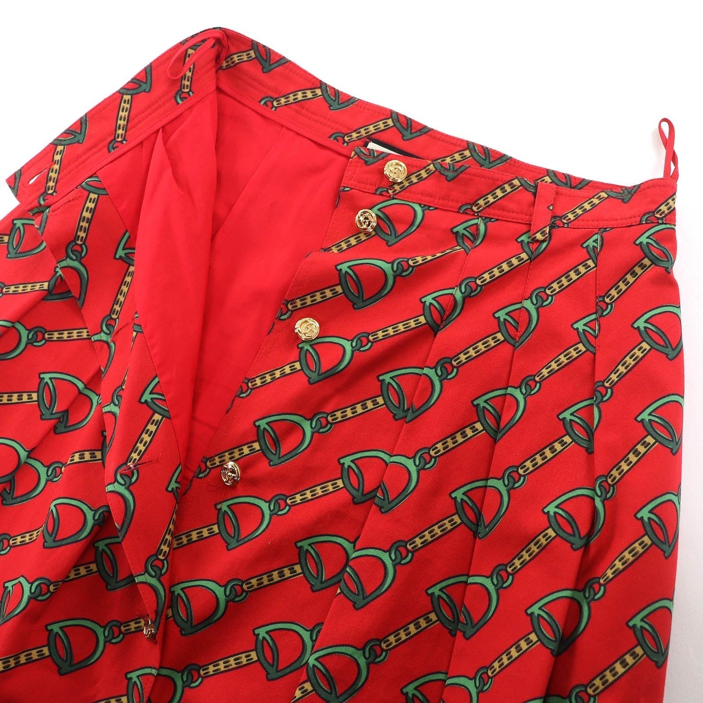 Gucci Horsebit Pleated Skirt