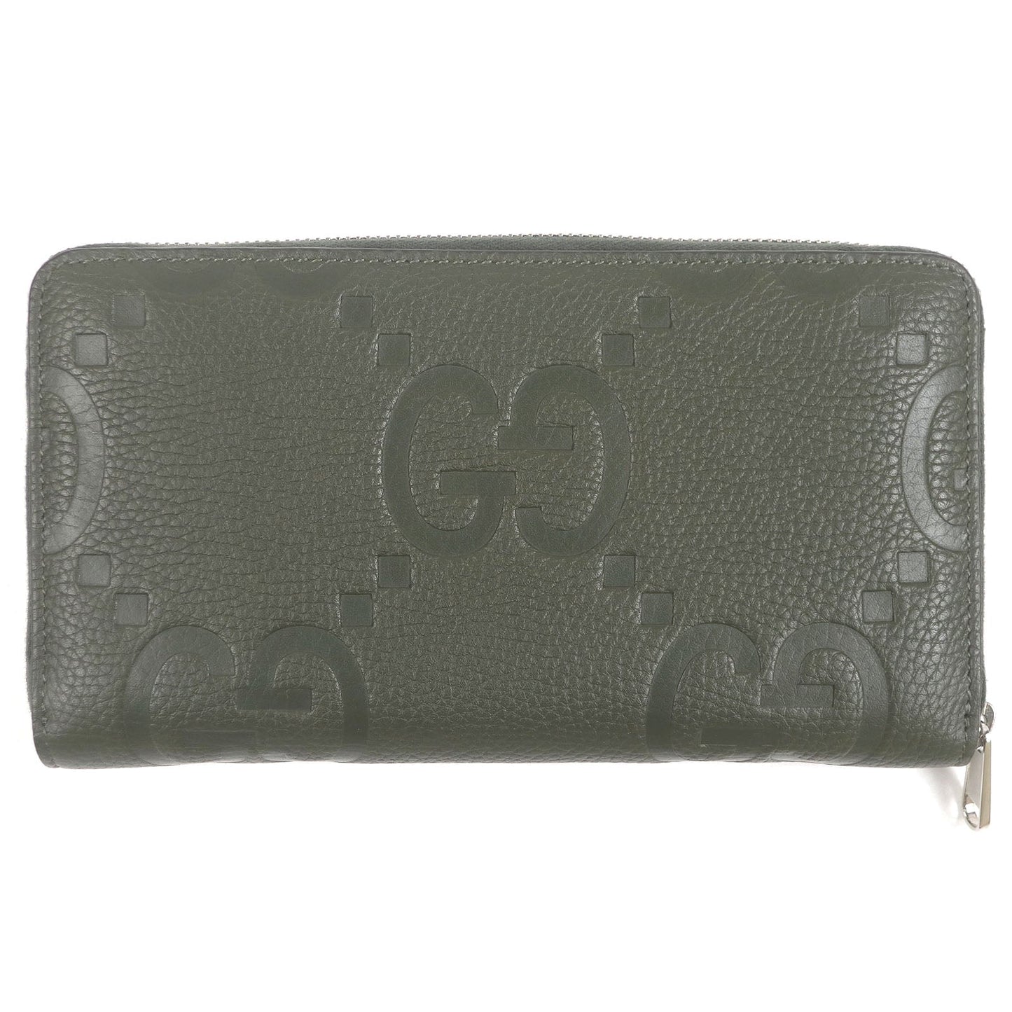 Gucci Jumbo GG Leather Long Zip Wallet