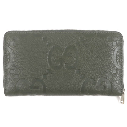Gucci Jumbo GG Leather Long Zip Wallet