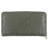 Gucci Jumbo GG Leather Long Zip Wallet