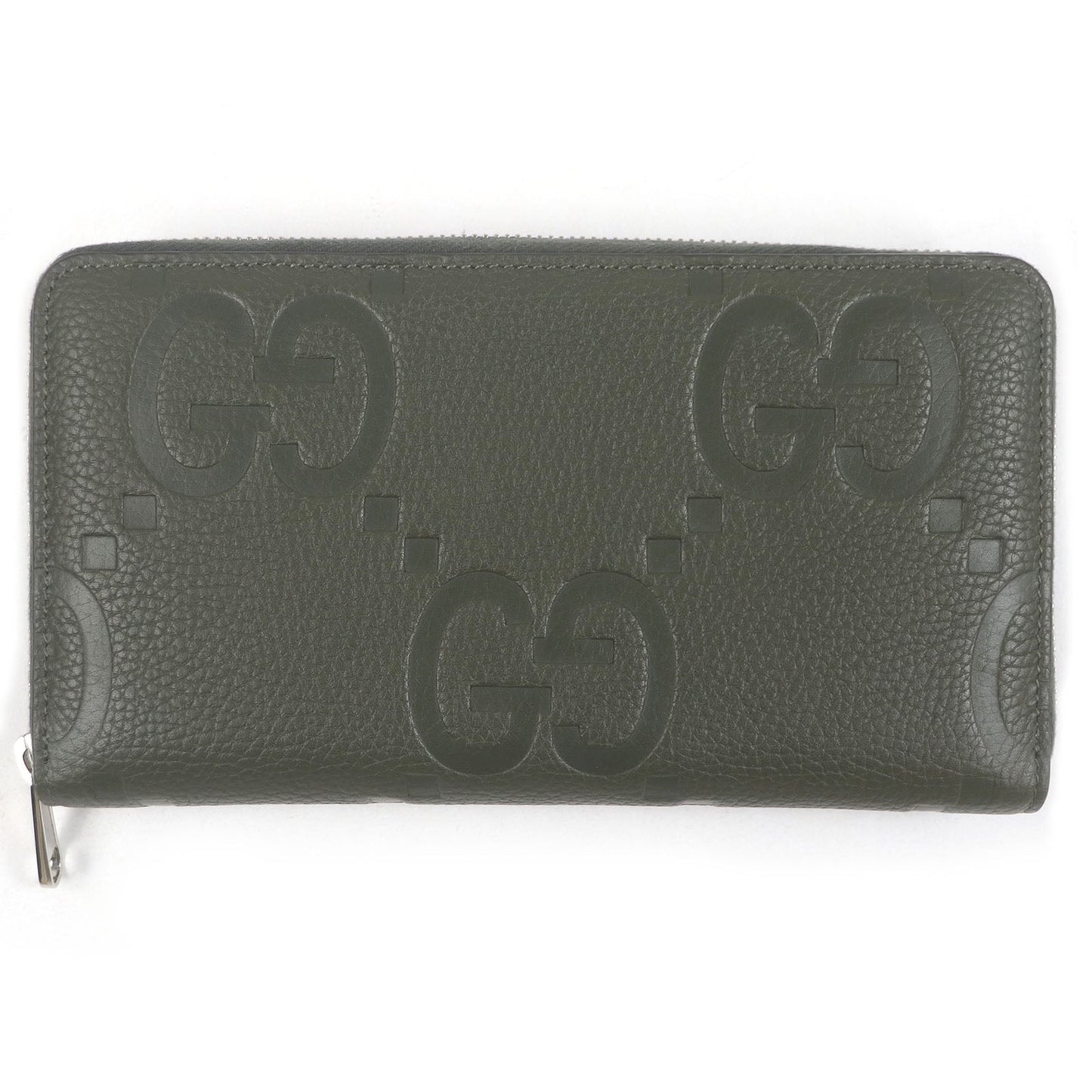 Gucci Jumbo GG Leather Long Zip Wallet