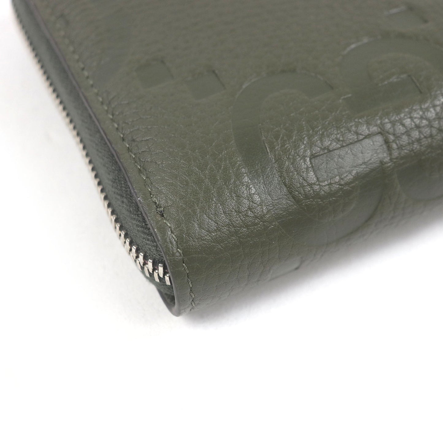 Gucci Jumbo GG Leather Long Zip Wallet