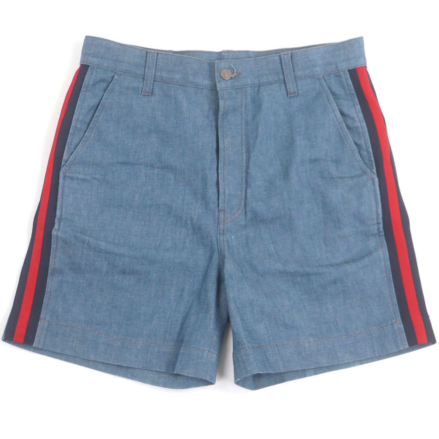 Gucci Logo Leather Patch Shorts