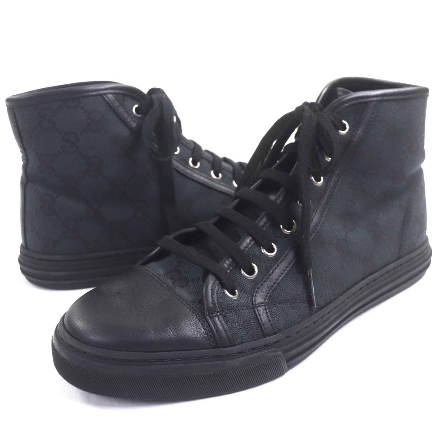 Gucci High Cut Canvas Sneakers