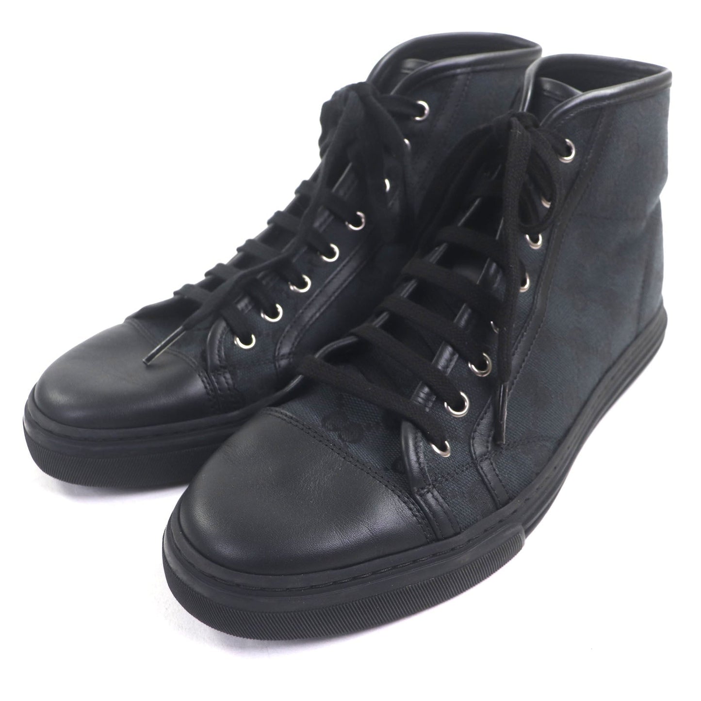 Gucci High Cut Canvas Sneakers