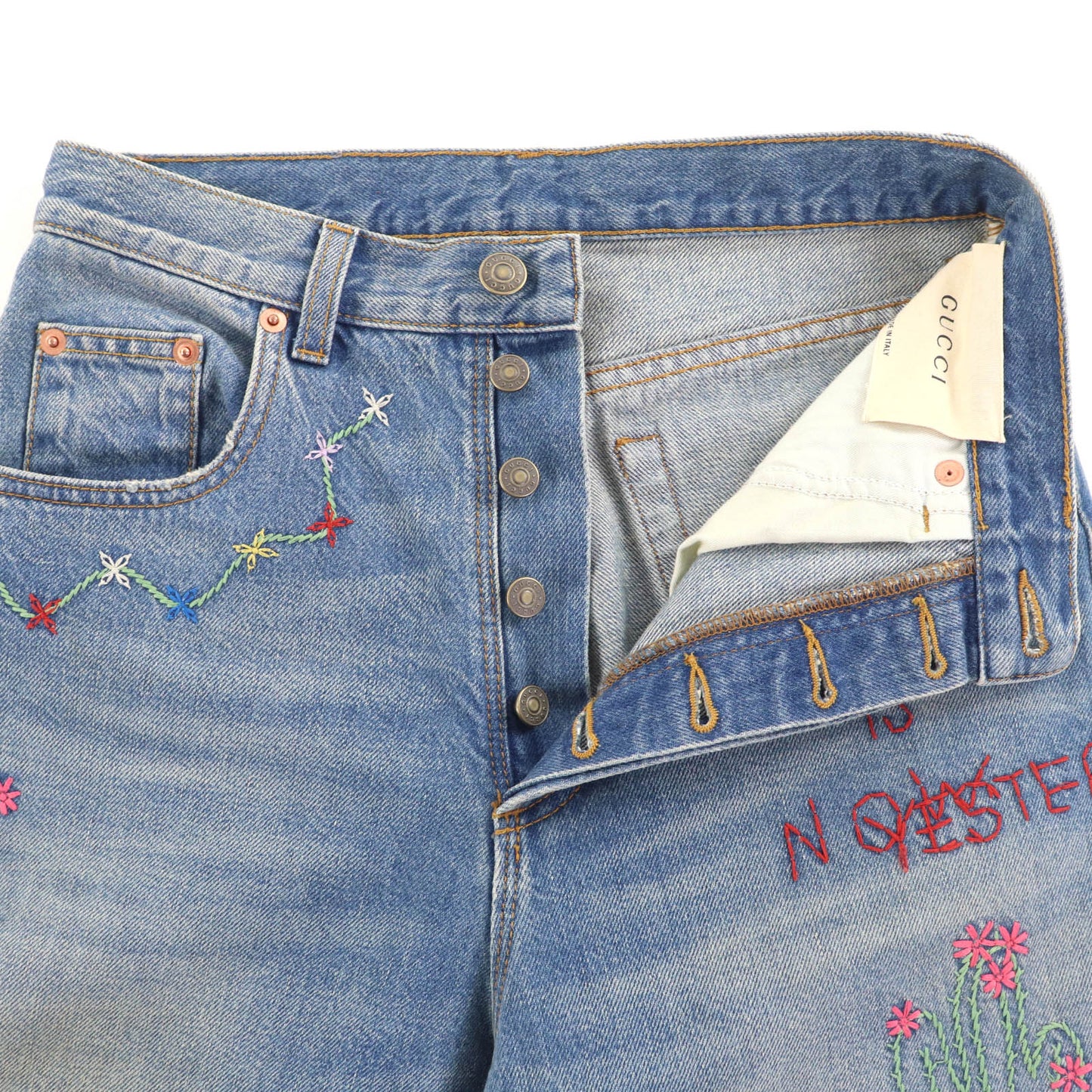 Gucci Denim Cotton Pants