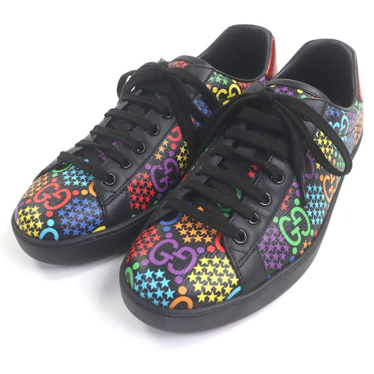 Gucci GG logo Star Print Calfskin Sneakers