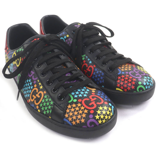 Gucci GG logo Star Print Calfskin Sneakers