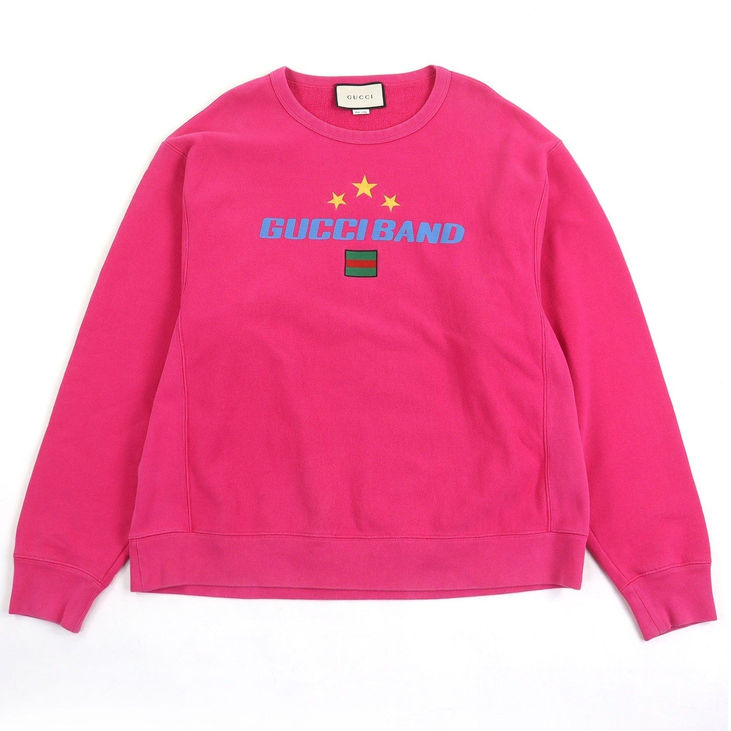 Gucci Sweat Logo Print Embroidered Cotton Sweatshirt
