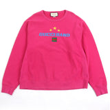Gucci Sweat Logo Print Embroidered Cotton Sweatshirt