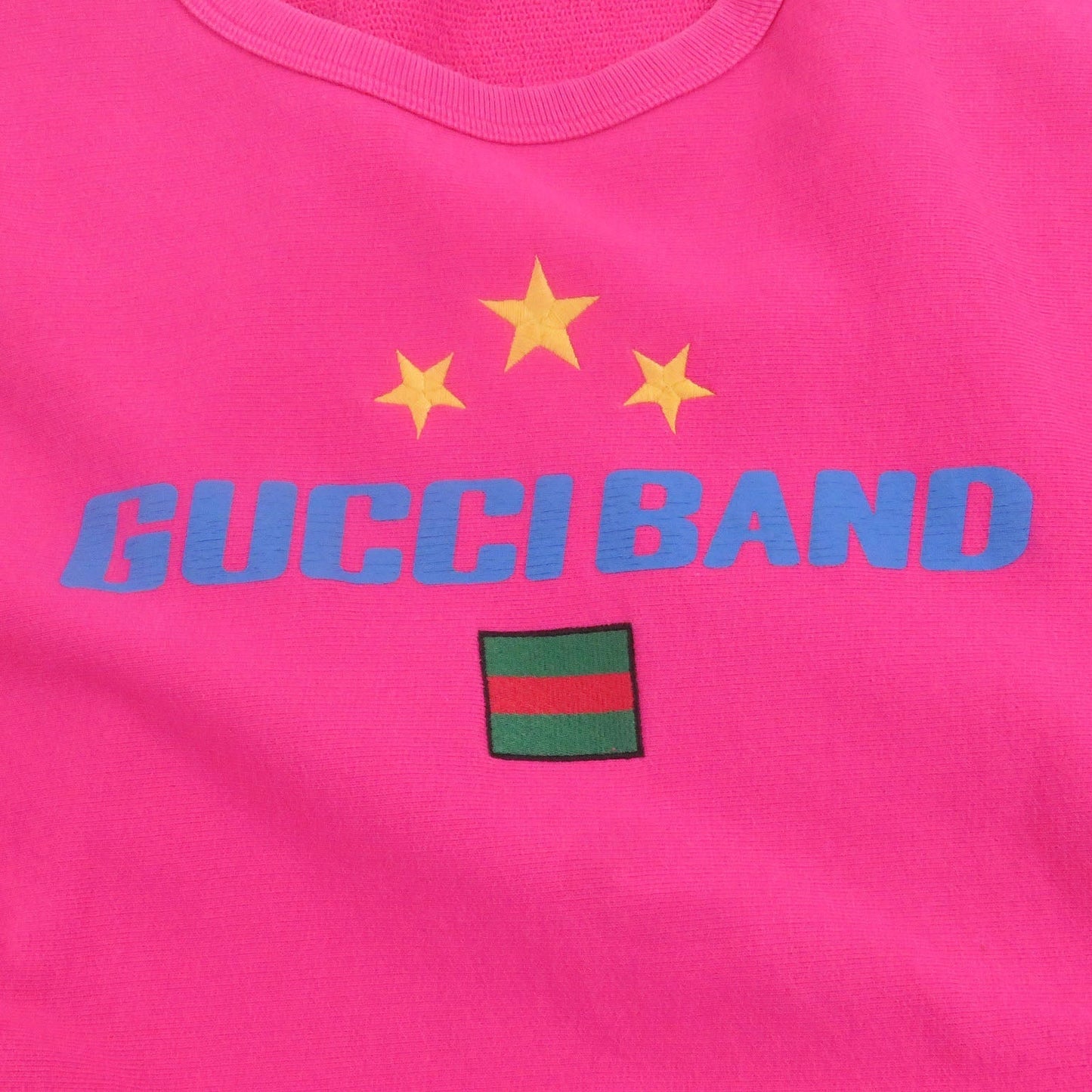 Gucci Sweat Logo Print Embroidered Cotton Sweatshirt
